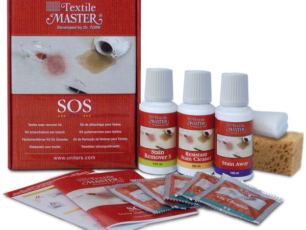 SOS Textile Stain Remover Kit, 3x100ml+5x5g